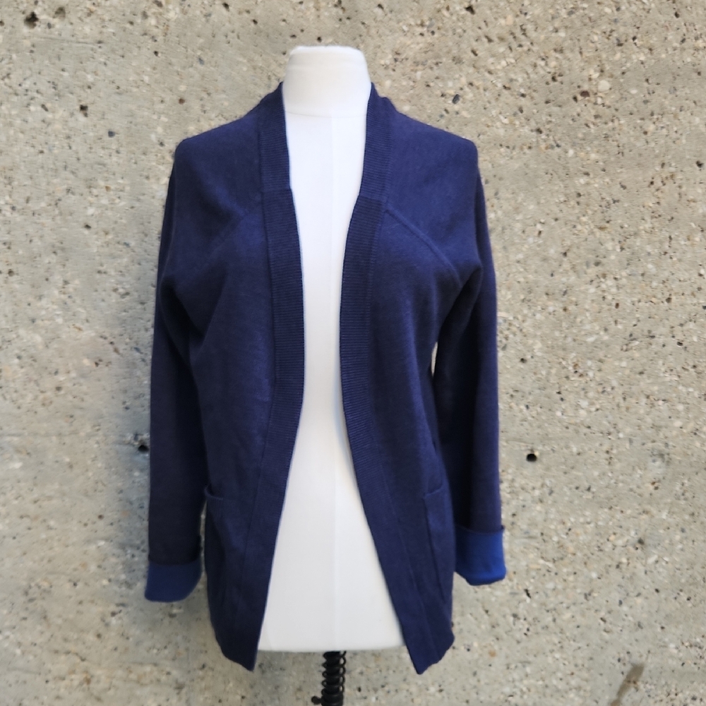 Lululemon Athletica Deep Blue Open Cardigan